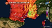 Fort coup de vent en milieu de semaine : plus de 120 km/h prévus dans le sud