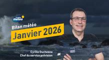 Bilan météo de janvier 2026 : froid vif et neige suivis d'une période douce et très perturbée