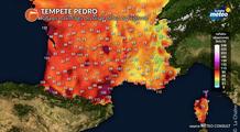 Tempête Pedro du 19 février 2026 : jusqu'à 173 km/h à Cagnano (2B), des crues et des inondations historiques