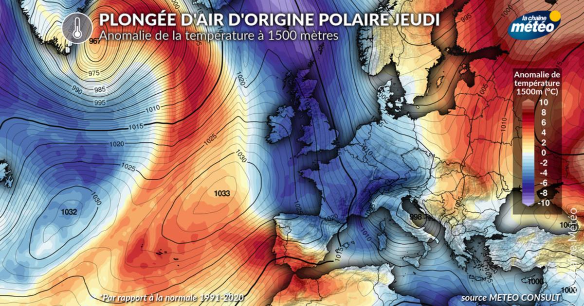 Températures : chute de plus de 10°C cette semaine et ressenti hivernal ...