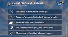 Météo semaine prochaine : des nuages et de la fraîcheur au programme