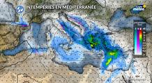 Temps agité en Méditerranée : de nouvelles intempéries attendues au nord du Maghreb et au sud de l'Europe cette semaine