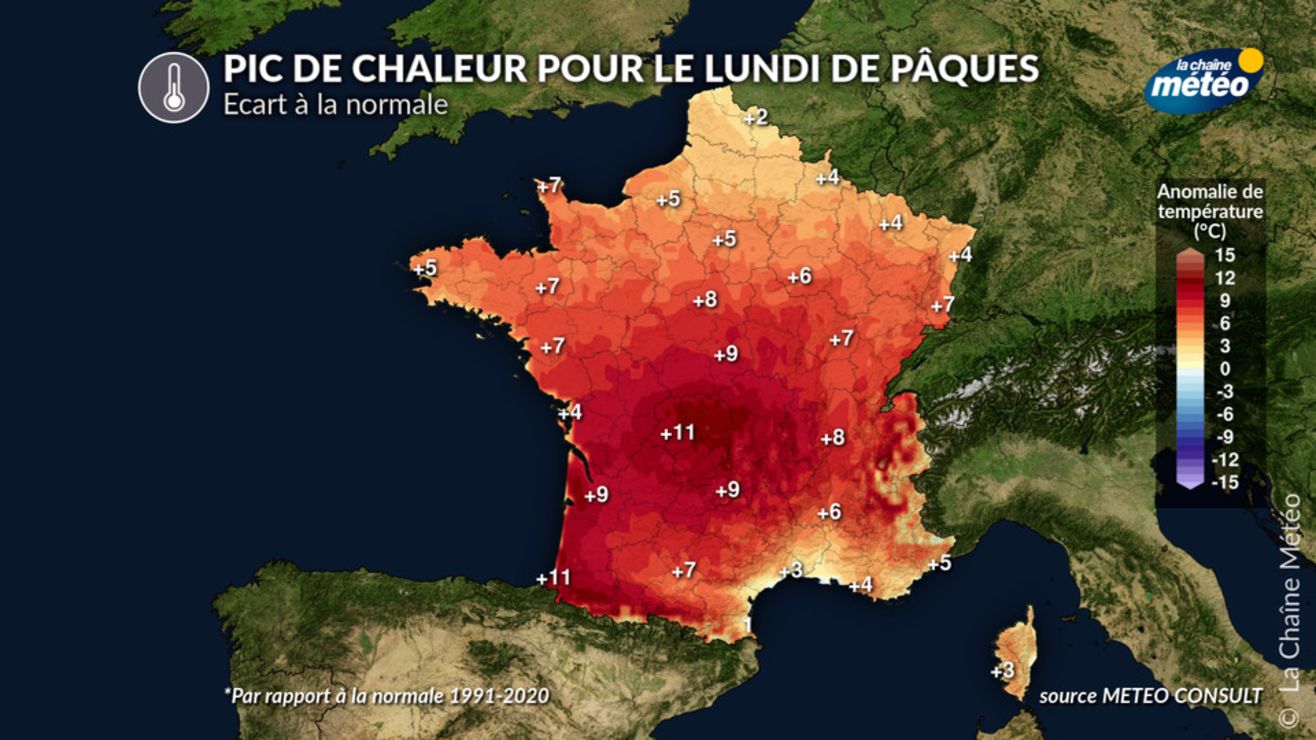 Nette hausse des températures pour le week-end de Pâques : jusqu'à 28°C ...