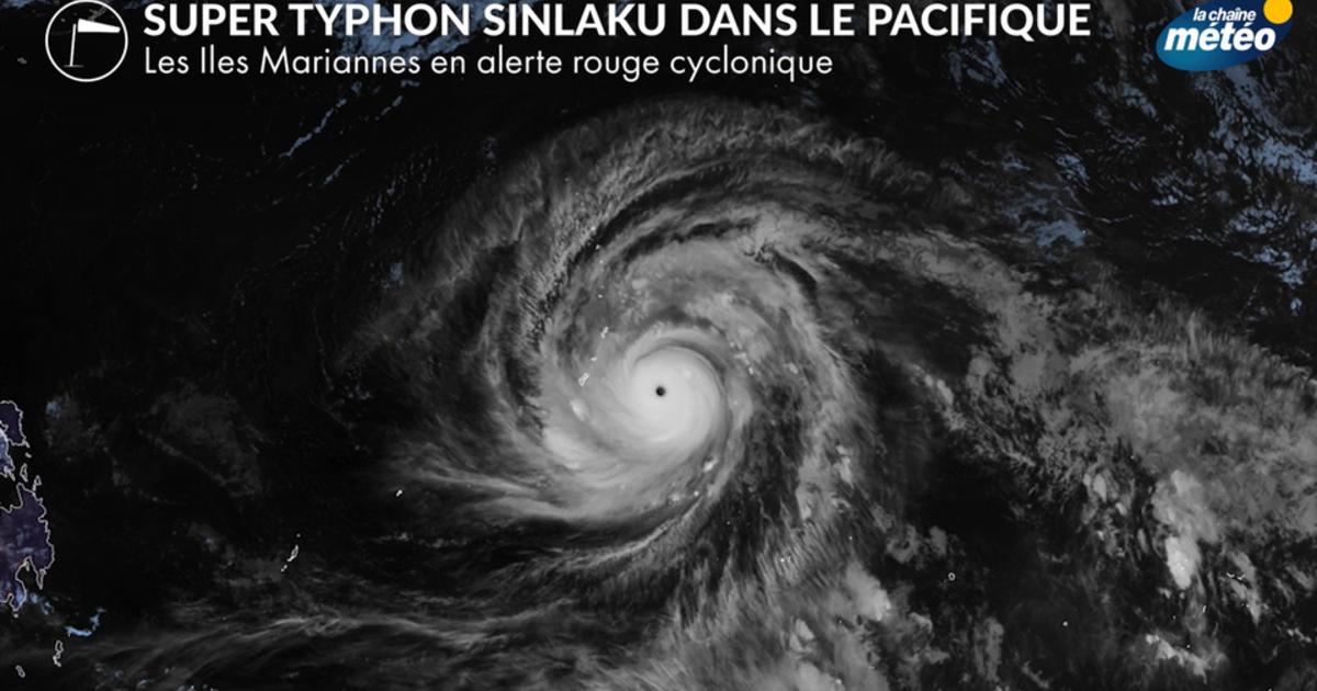 Sinlaku, un super typhon qui menace les îles Mariannes avec des vents proches de 300 km/h