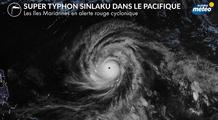 Sinlaku, un super typhon qui menace les îles Mariannes avec des vents proches de 300 km/h