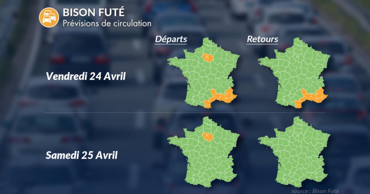 Week-end du 25 et 26 avril 2026 : trafic chargé samedi, météo idéale pour prendre la route