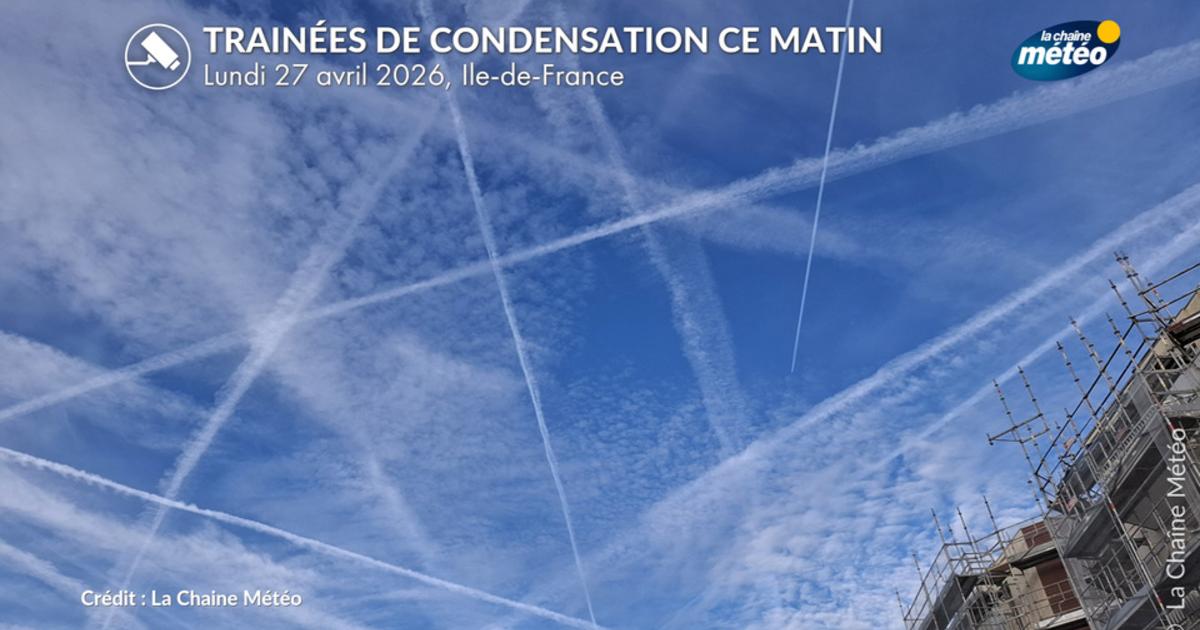 Pourquoi avez-vous vu autant de traînées d’avion dans le ciel ce matin ?