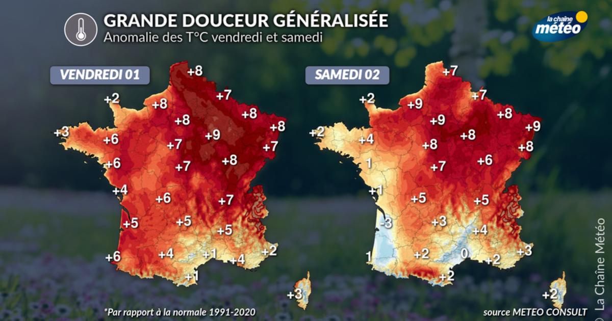 Douceur exceptionnelle : des températures dignes de juin avant les orages