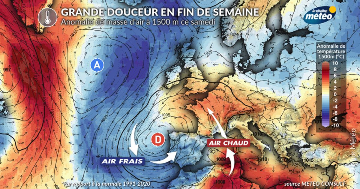Retour d'une grande douceur pour le pont du 8 mai, hausse de 10°C sur certaines régions du nord