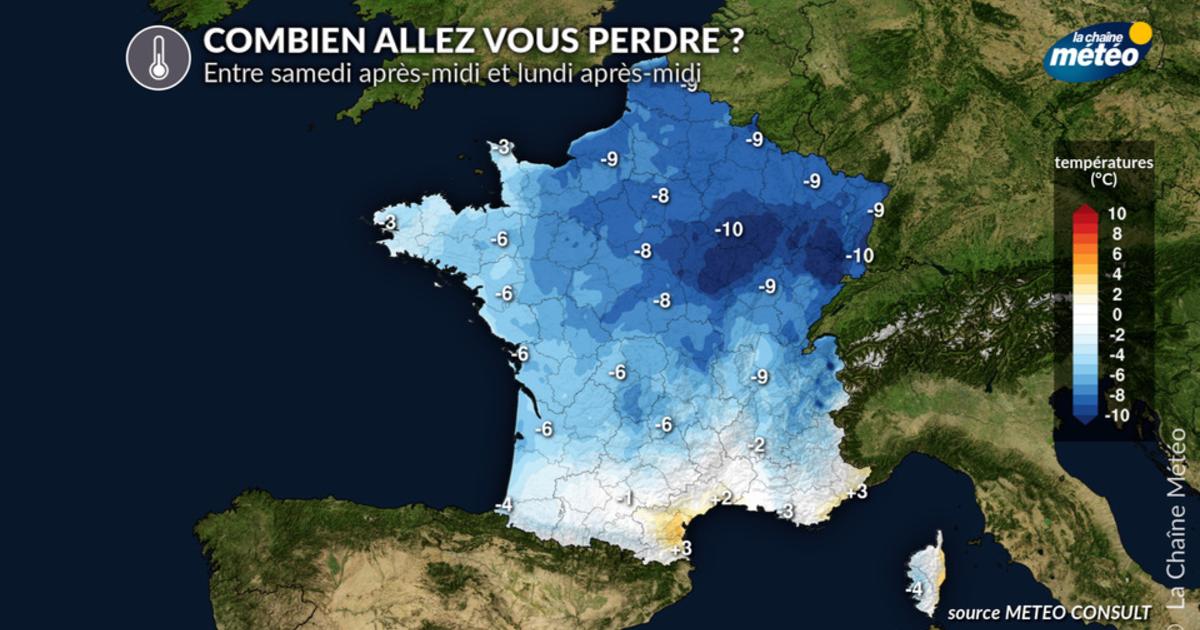 Chute des températures : où va-t-on perdre le plus ?