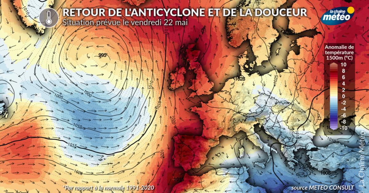 Retour du soleil et de la douceur : l’anticyclone revient progressivement la semaine prochaine en France