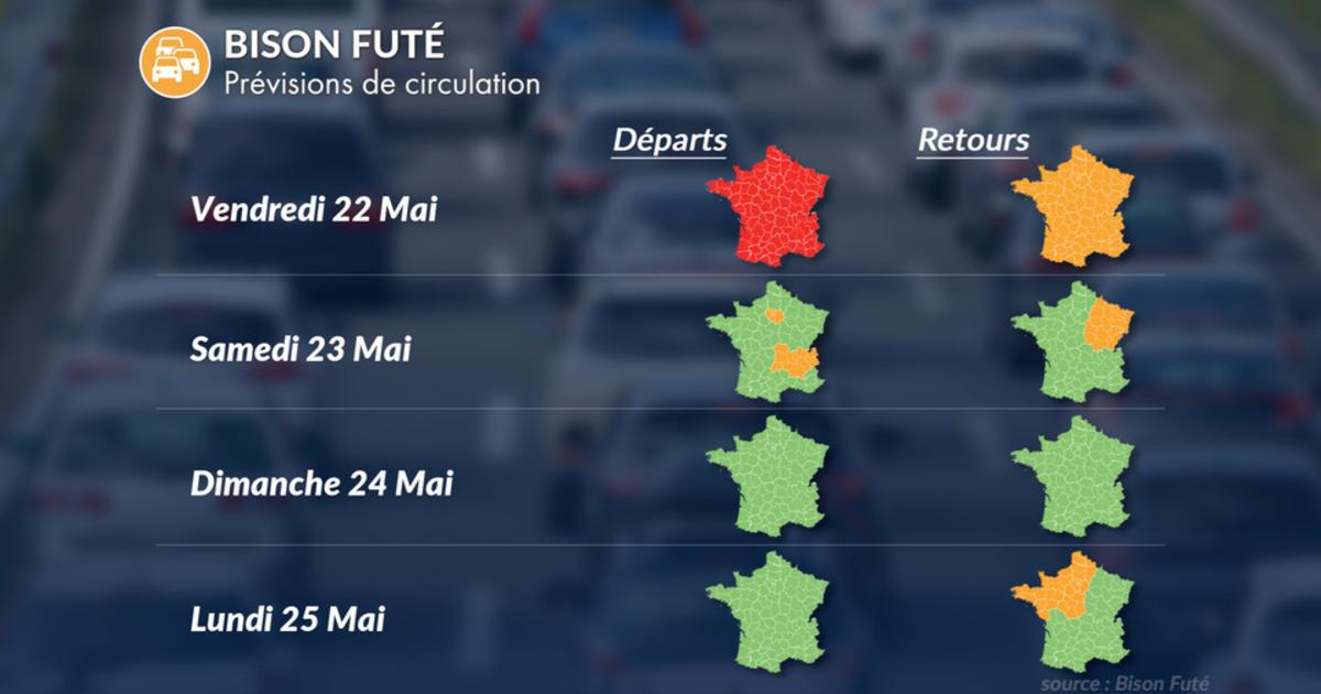 Week-end de la Pentecôte : trafic chargé vendredi, chaleur estivale et retours compliqués lundi