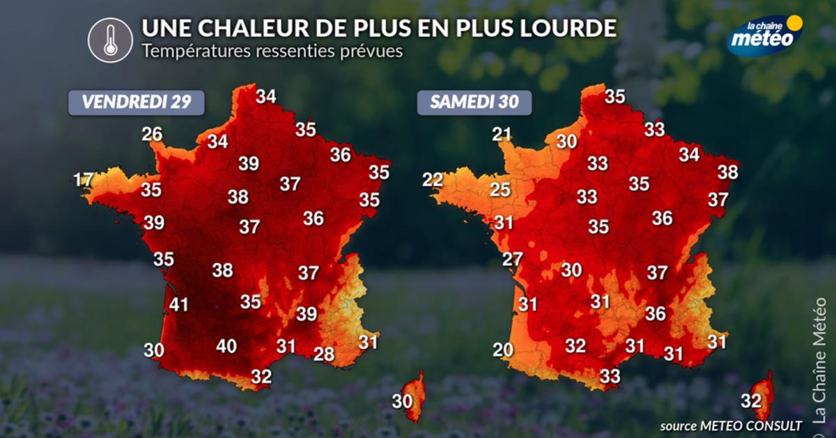 Canicule : vers un ressenti plus lourd en fin de semaine
