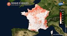 Risque d'orages localisés mais violents en fin de semaine, qui sera concerné ?