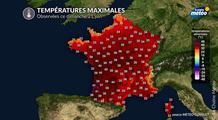 Canicule : 119 records de chaleurs mensuels battus ce dimanche, jusqu'à 42°C en Aquitaine et dans le Berry