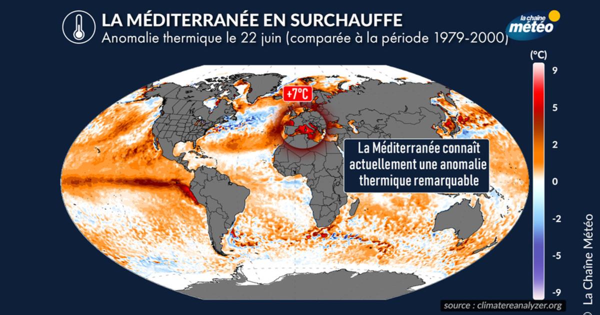 Méditerranée en surchauffe : une anomalie thermique remarquable de +7°C