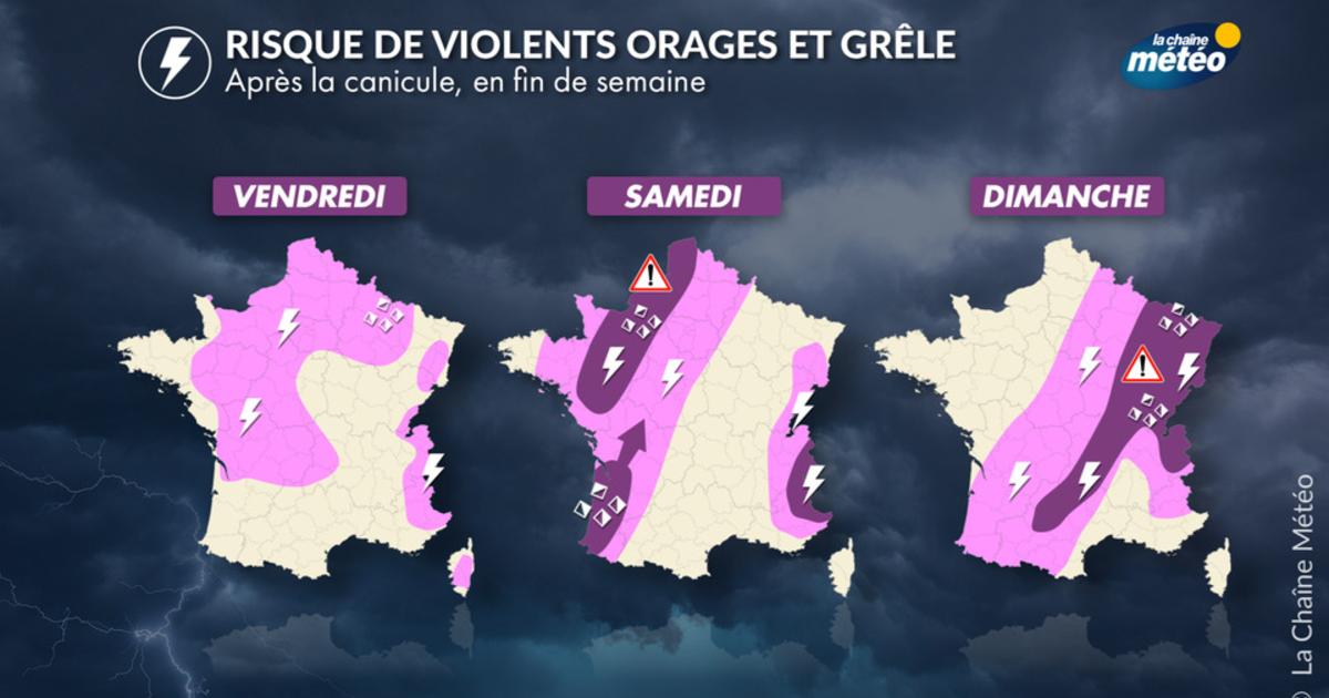 Choc thermique : vers de violents orages ce week-end