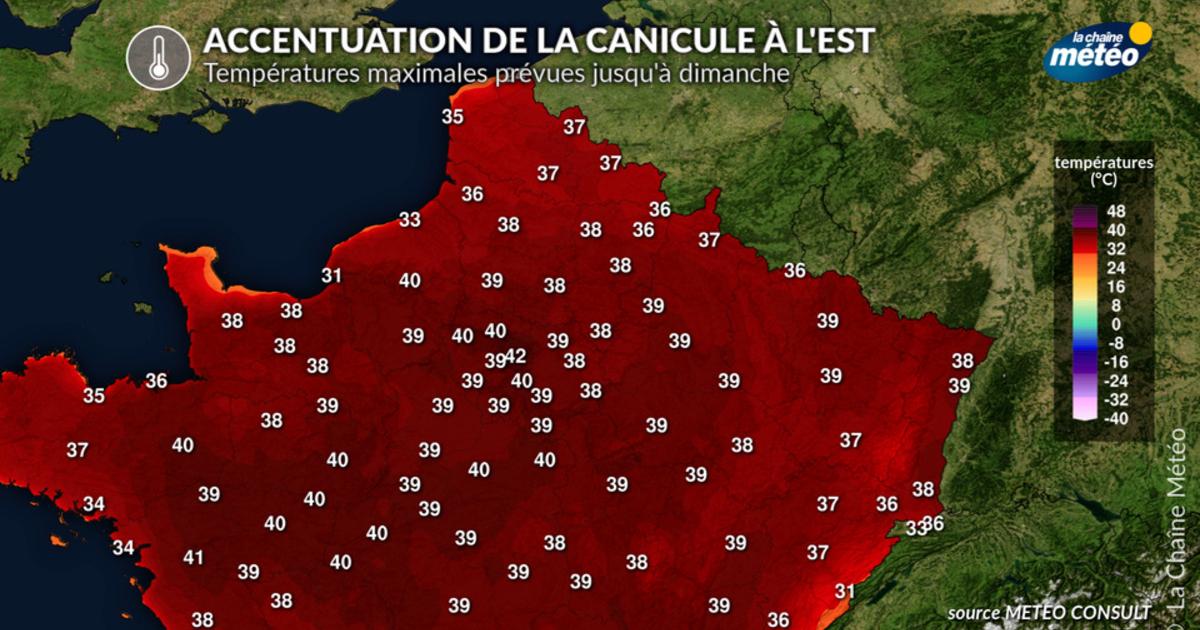 Canicule : la fin se profile à l’ouest, mais elle se renforce à l’est