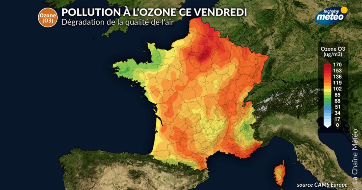 Canicule : pic de pollution à l’ozone ce vendredi, plusieurs régions exposées