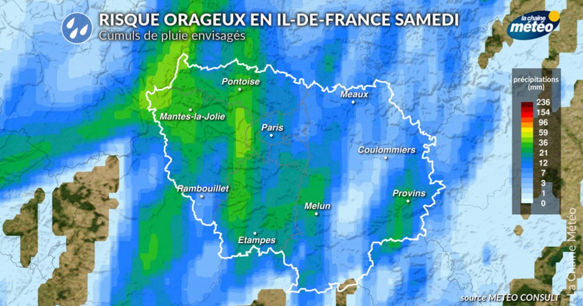 Paris et Île-de-France : violents orages attendus samedi soir, prudence