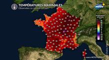 Canicule historique ce samedi 27 juin : jusqu'à 43,2°C à Vassincourt (55), 137 records mensuels battus