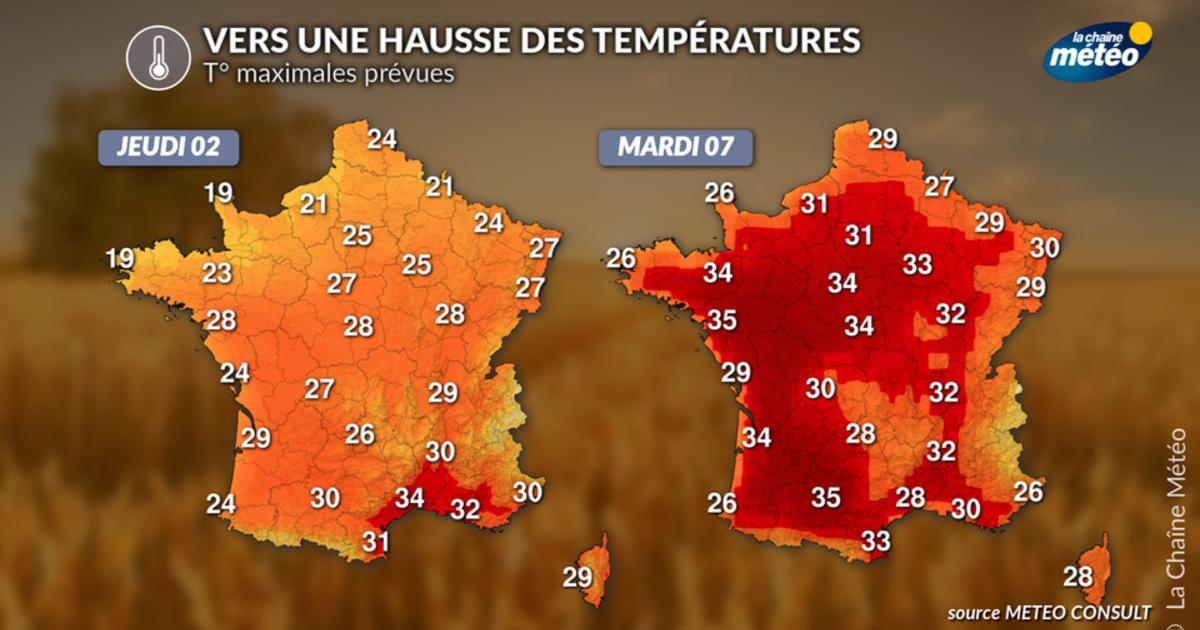 Vers une nouvelle vague de chaleur ou une canicule la semaine prochaine ?