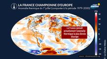 Canicule : la France au cœur de la plus forte anomalie thermique d’Europe