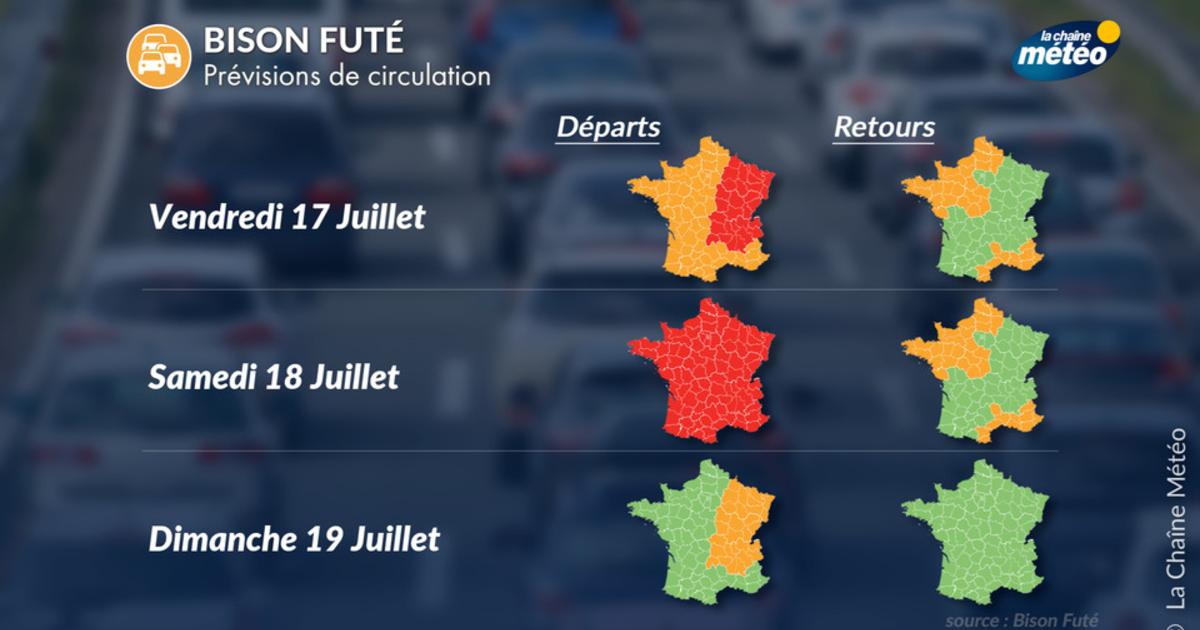 Trafic et météo du week-end des 18 et 19 juillet 2026 : samedi rouge sur les routes des vacances