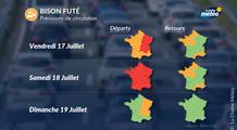Trafic et météo du week-end des 18 et 19 juillet 2026 : samedi rouge sur les routes des vacances