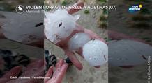 Violents orages hier : plus de 12 000 impacts de foudre, grêlons de 7 cm en Ardèche, 75 mm en une heure dans la Sarthe