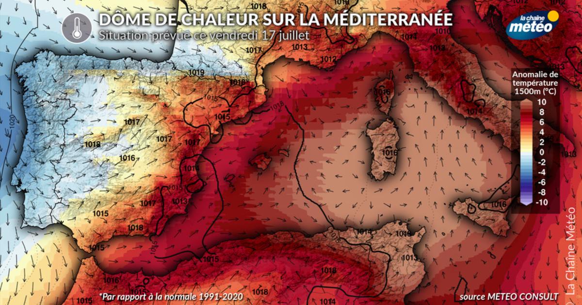 Dôme de chaleur au Maghreb : jusqu’à 48°C et une chaleur extrême jusqu’en Méditerranée