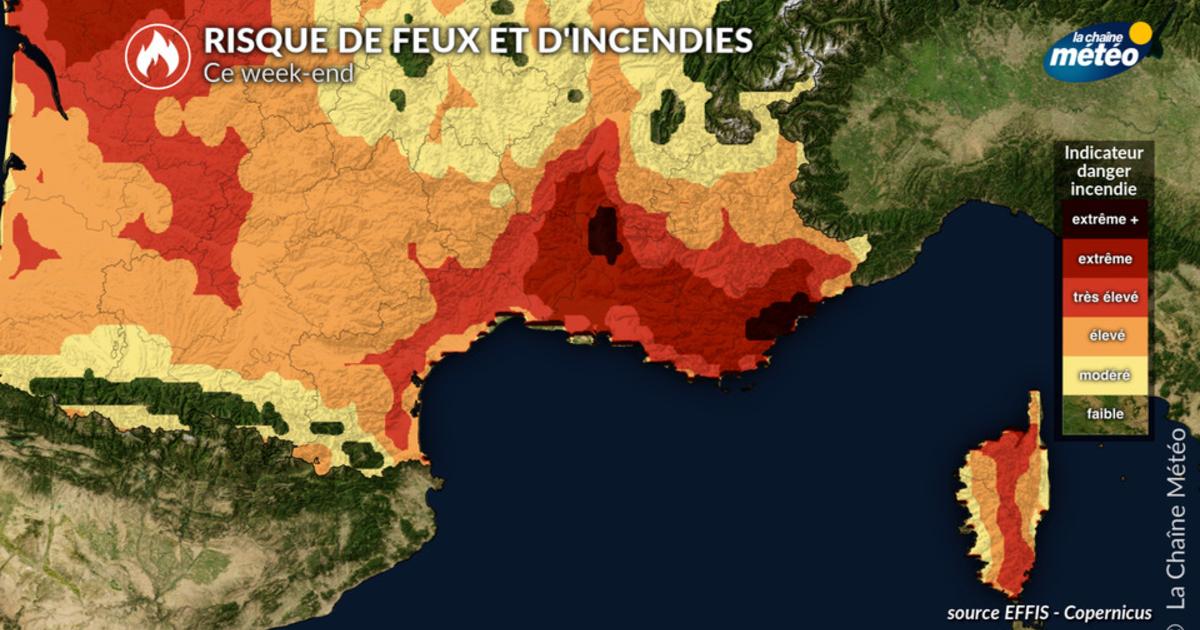 Incendies en France : nouveau week-end à risque, parfois extrême, au sud-est