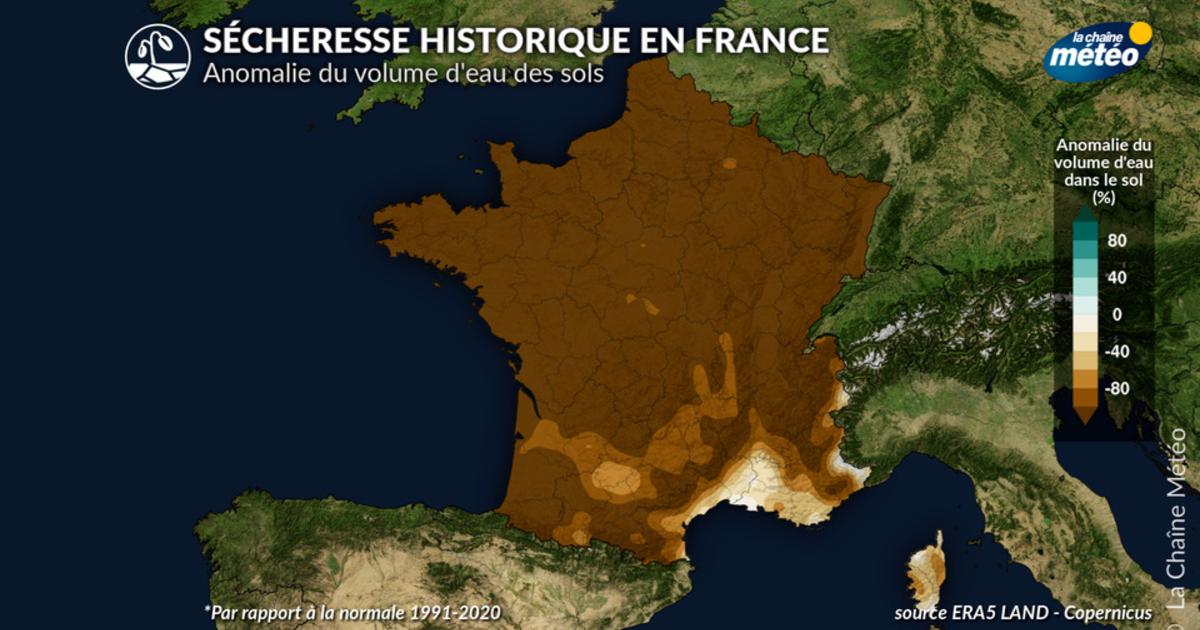 Sécheresse historique en France : nouvelle période durable de temps sec après les orages