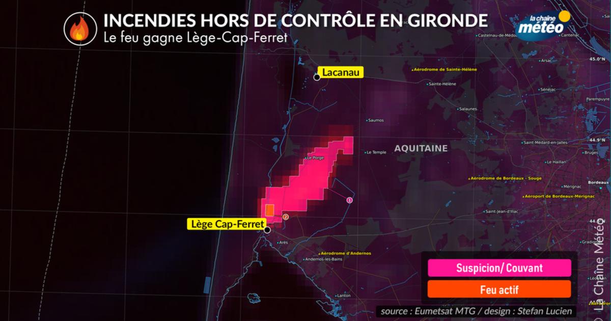 Incendies en Gironde : plus de 3 000 hectares brûlés et 20 000 personnes évacuées