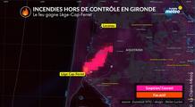 Incendies en Gironde : plus de 3 000 hectares brûlés et 20 000 personnes évacuées