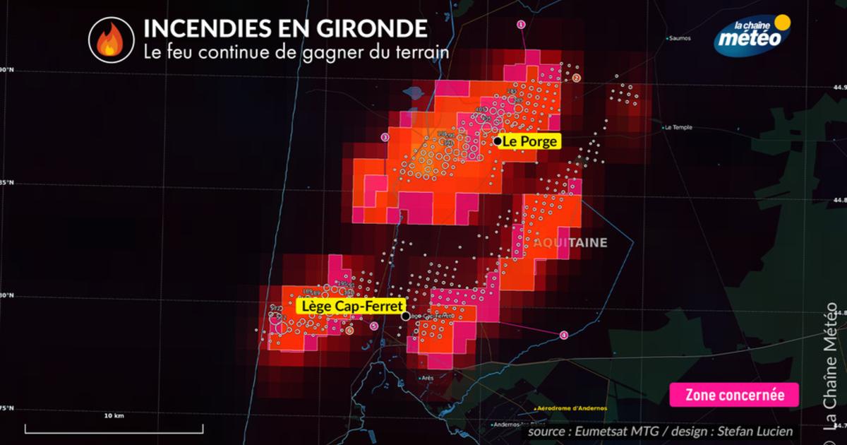Incendies en Gironde : le feu menace le Cap-Ferret, la presqu'île évacuée