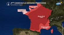 4ème canicule la semaine prochaine : confirmation d'une vague de chaleur intense jusqu'au week-end