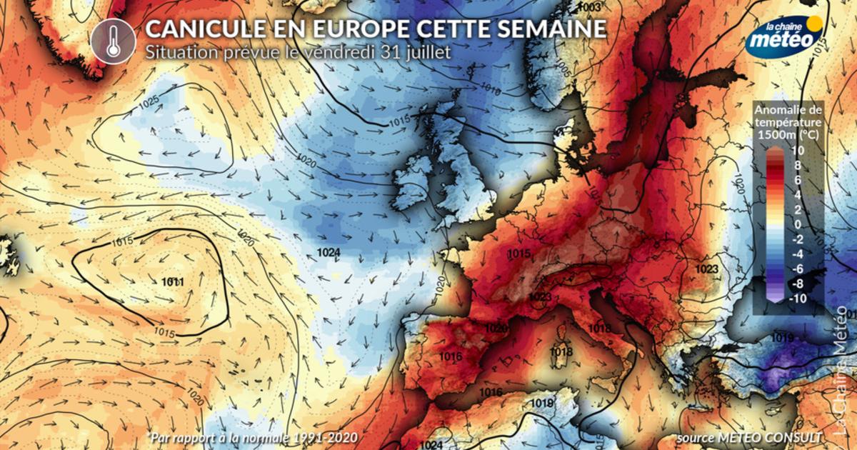 Canicule en Europe : jusqu'à 43°C en Espagne et en Italie, les Balkans sous une chaleur extrême durable