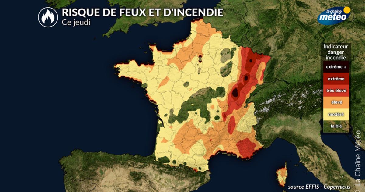 Risque d'incendies : amélioration en Aquitaine, le nord-est très menacé ce jeudi