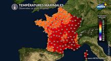 Canicule dans l'est : 32 records de chaleur battus, jusqu'à 40,2°C à Mulhouse