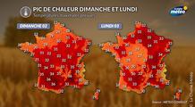 La vague de chaleur se poursuit avec un nouveau pic lundi