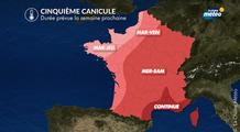 Cinquième canicule de l’été : un épisode intense, durable et étendu la semaine prochaine
