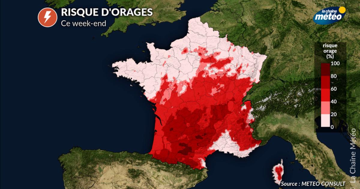 Orages ce week-end : les régions à risque avant le retour de la canicule