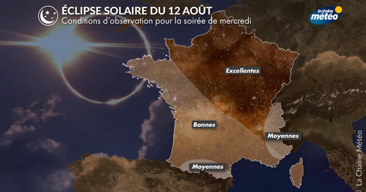 Eclipse J-2 : Quelle sera la météo pour l'éclipse du 12 août 2026 en France ? Fera-t-il beau ?