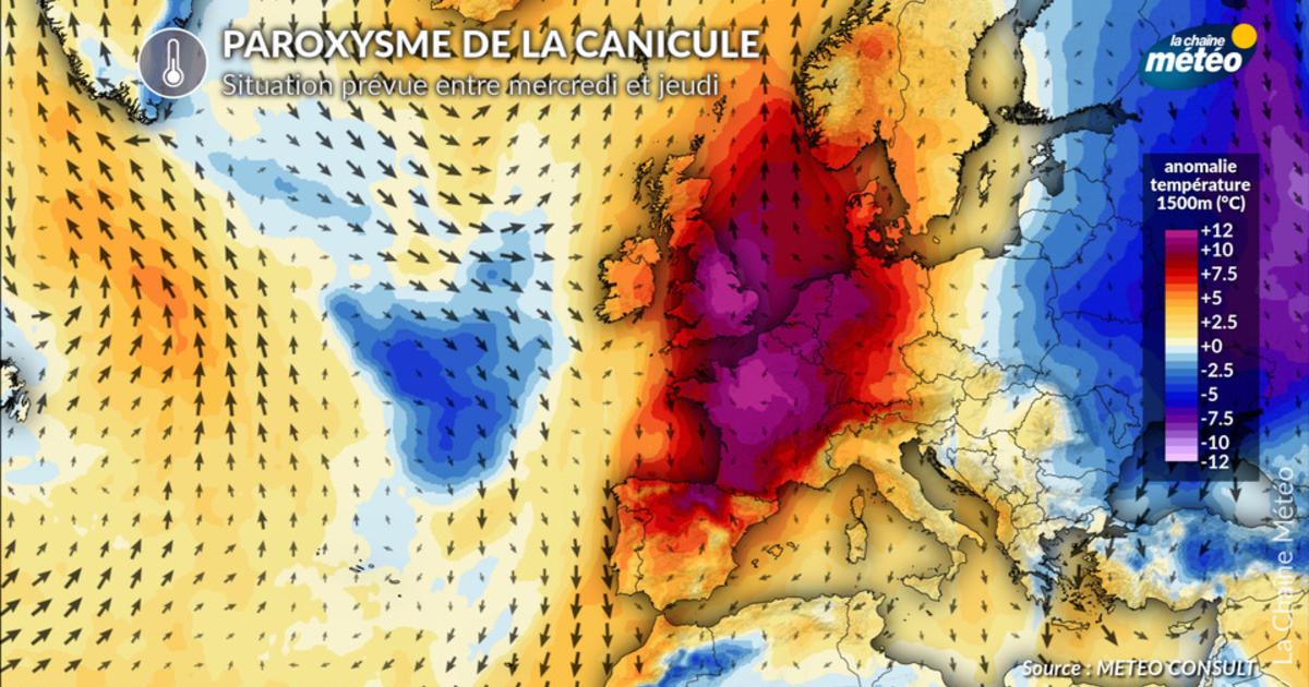 La France au cœur de l'anomalie thermique la plus élevée d'Europe cette semaine