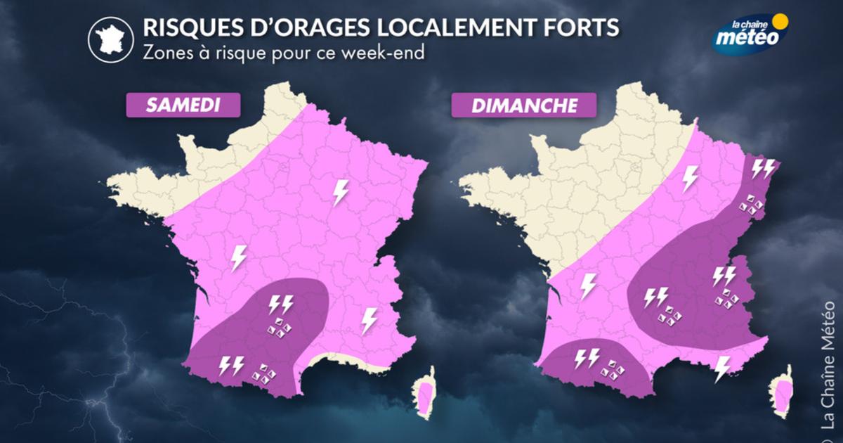 Orages parfois violents ce week-end : prudence sur la route des vacances