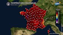 5ème canicule : jusqu'à 42,5°C à Chateaumeillant (18), deux records absolus battus ce jeudi