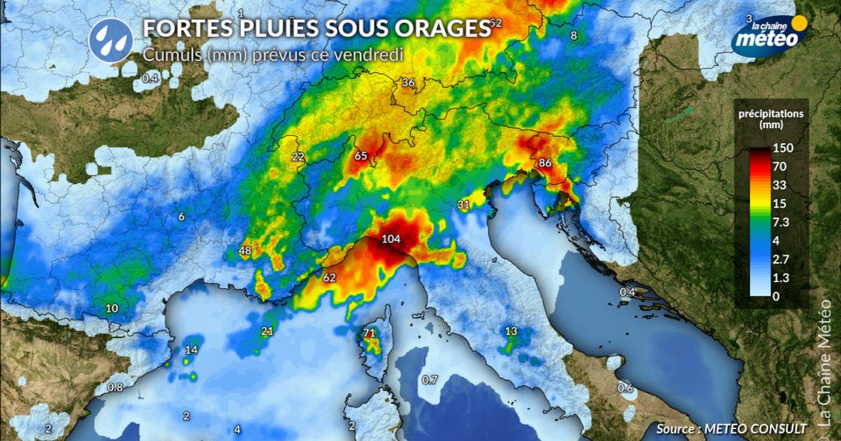 Orages violents : après le sud-est de la France, l’Italie sous la menace vendredi