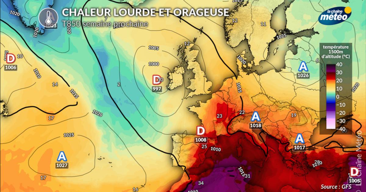 Une chaleur lourde et orageuse la semaine prochaine