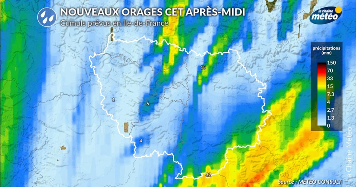Orages en Île-de-France ce jeudi : Paris pourrait rester à l’écart du plus fort